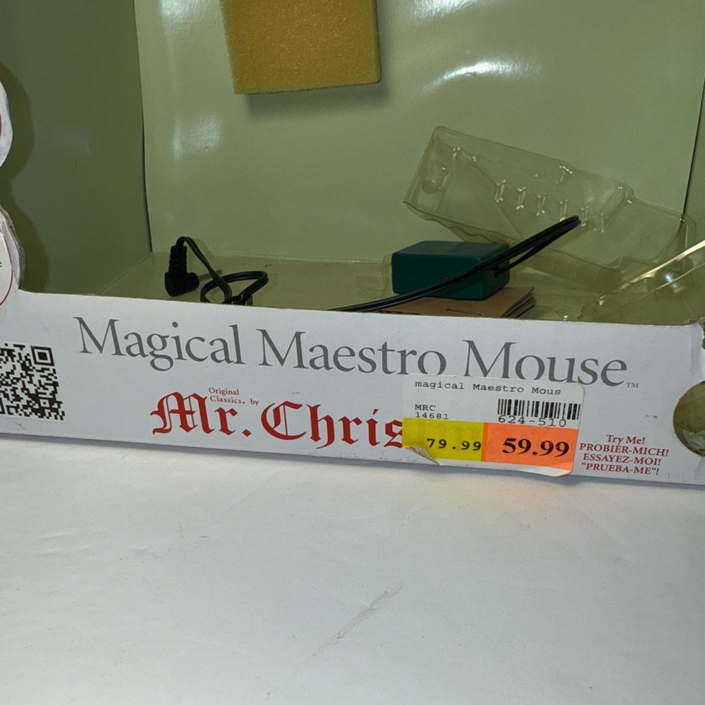 2006 Mr. Christmas Magical Maestro Mouse Musical Piano With Sheet Music *read* - Picture 8 of 11